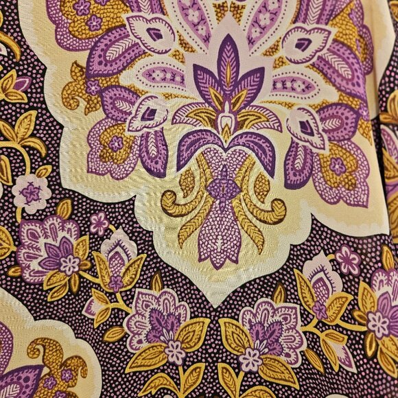 JM Collection boxy flowy womens L Floral Flowy beach coastalgrandma boho batwing - Picture 5 of 11